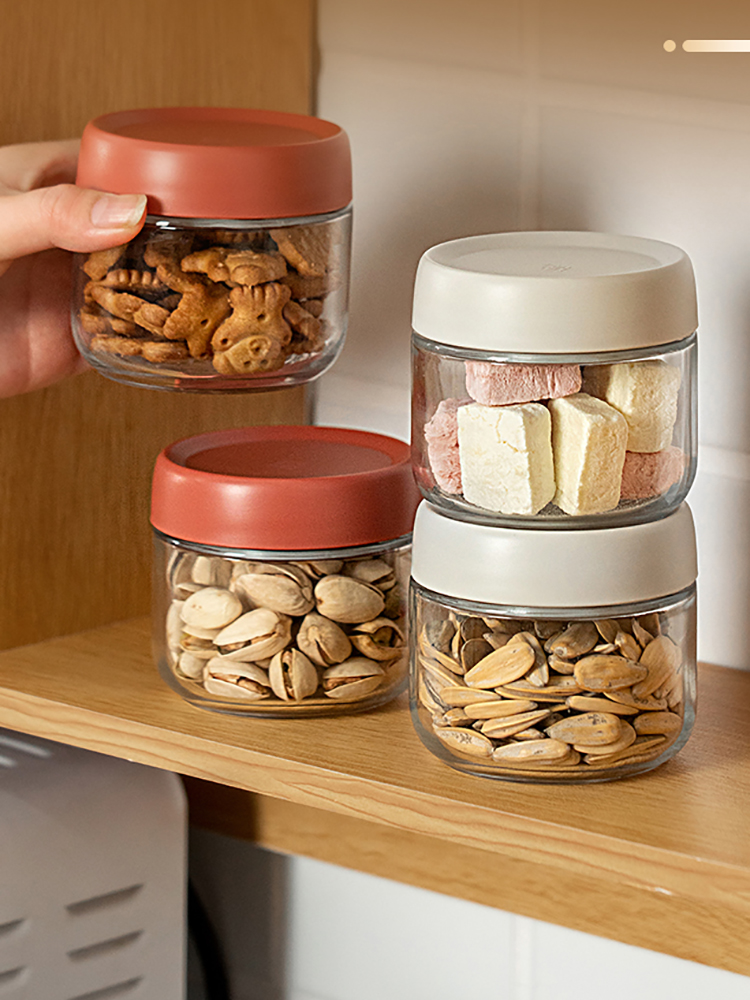 Coffee Tea Drawer Organizer - Bocal en verre scellé de 280ml,