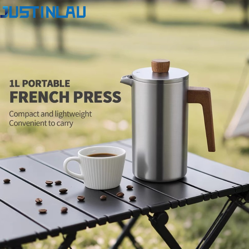 Coffee Tea Pot - Cafetière à piston JUSTINLAU 1000 ml