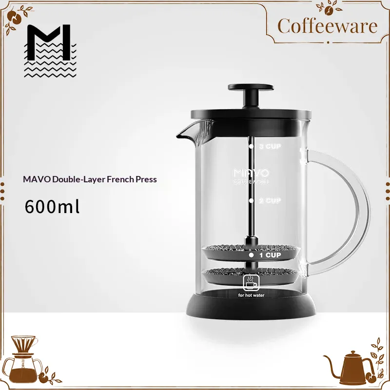 Coffee Tea Pot - Cafetière à piston MAVO avec double