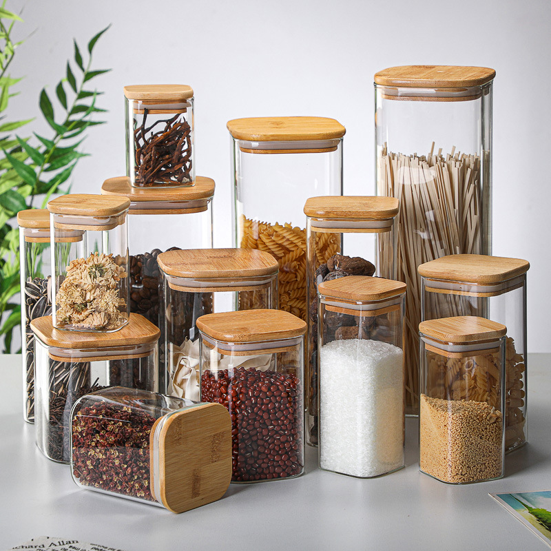 Coffee Tea Drawer Organizer - Boîtes de rangement transparentes en verre