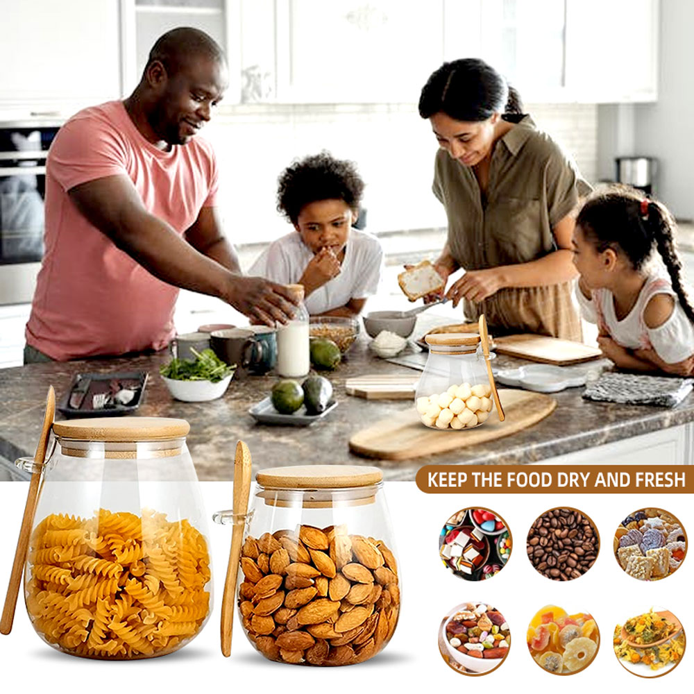 Pot en verre scellé de 34oz av - Coffee Tea Sugar Container Set avis et prix
