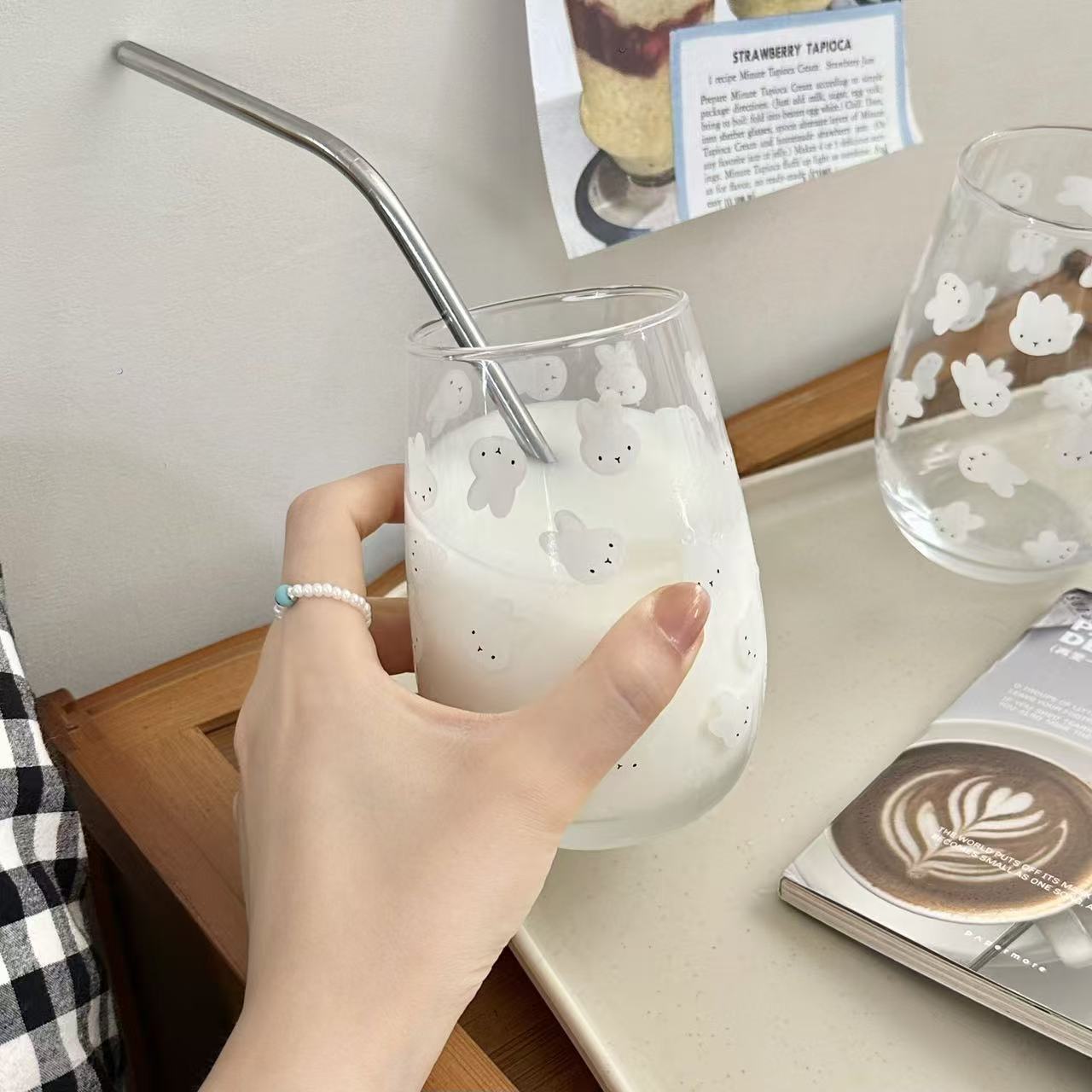 Joli gobelet en verre imprimé  - Coffee Tea Essentials avis et prix
