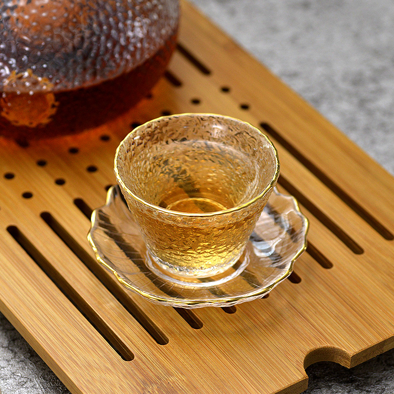 Tasse à thé en verre doré avec - Coffee Tea Green avis et prix
