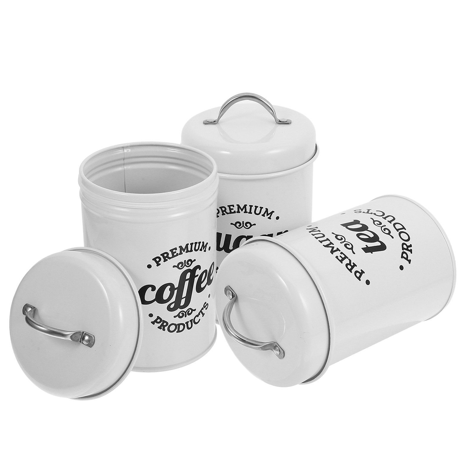 Ensemble de boîtes métalliques - Coffee Tea And Sugar Set avis et prix