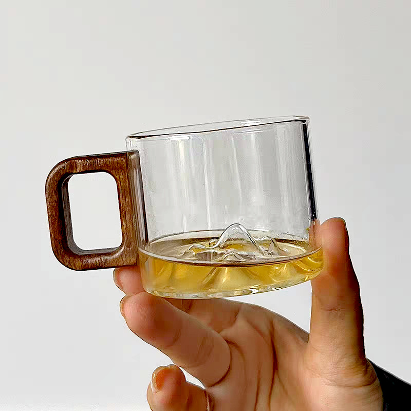 Tasse à café en verre avec poi - Coffee Tea Essentials avis et prix