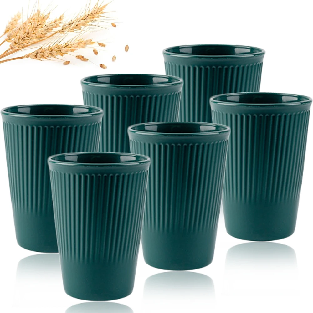 Tasses en paille de blé lavabl - Coffee Tea Green avis et prix