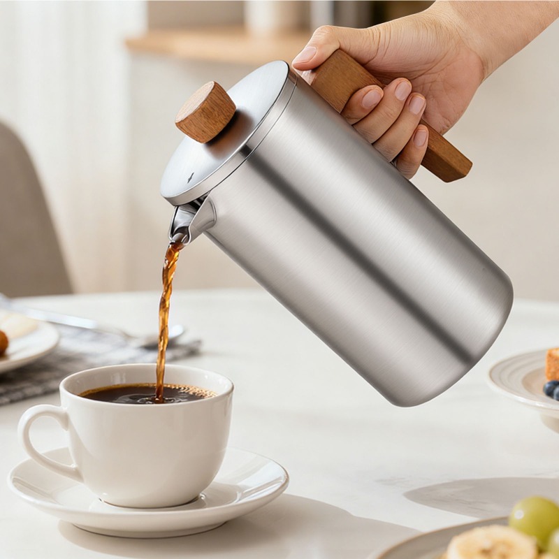 Cafetière à piston JUSTINLAU 1 - Coffee Tea Pot avis et prix