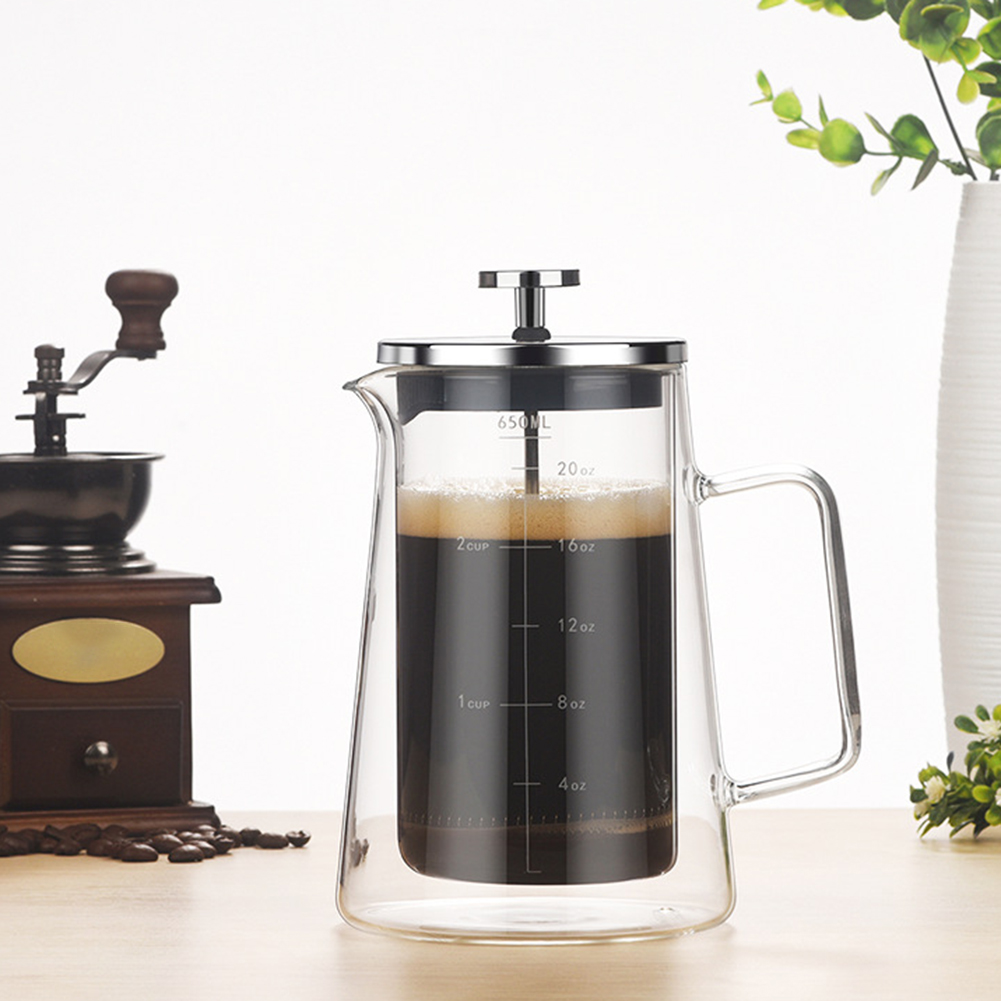 Pot à presse française Double  - Coffee Tea Pot avis et prix