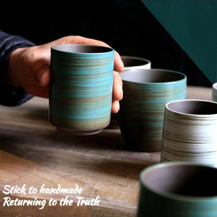 Tasse en grès craquelée peinte - Coffee Tea Essentials avis et prix