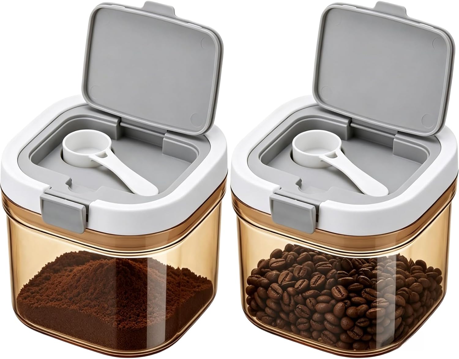 Lot de 2 boîtes à café herméti - Coffee Tea Sugar Container Set avis et prix